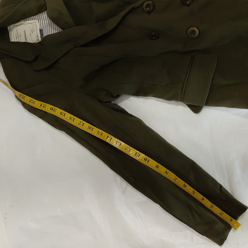 Anthropologie Cartonnier Green Jersey Blazer - Picture 6 of 7